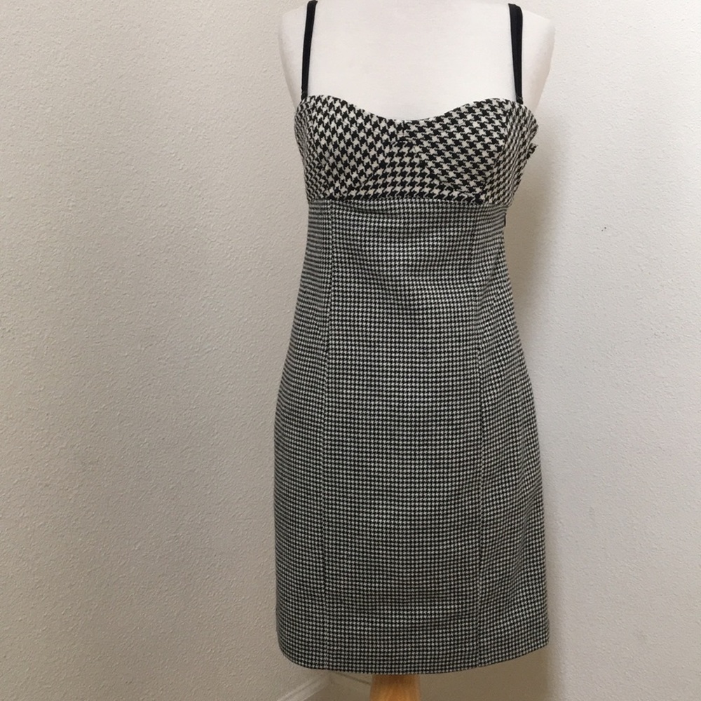 Gingham Tweed Dress